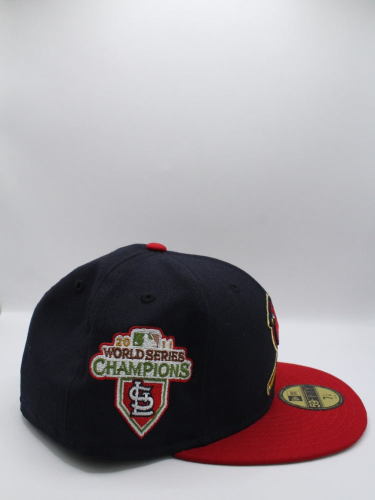 CARDINALS WORLD SERIES CHAMPIONS 2011 NAVY/RED