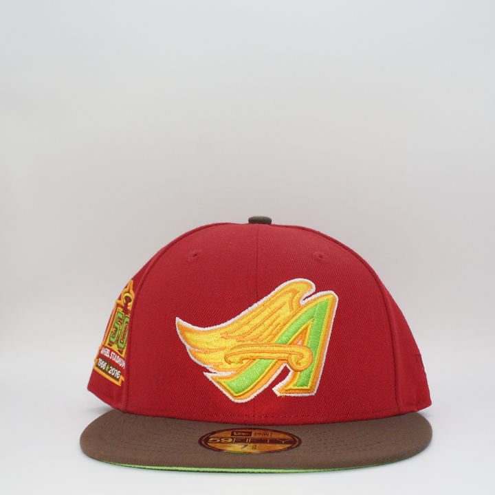 A LOS ANGELES ANGELS RED/GREEN 1966