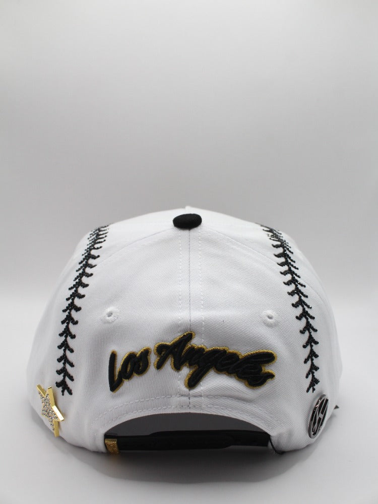 LA DODGERS WHITE.GOLD