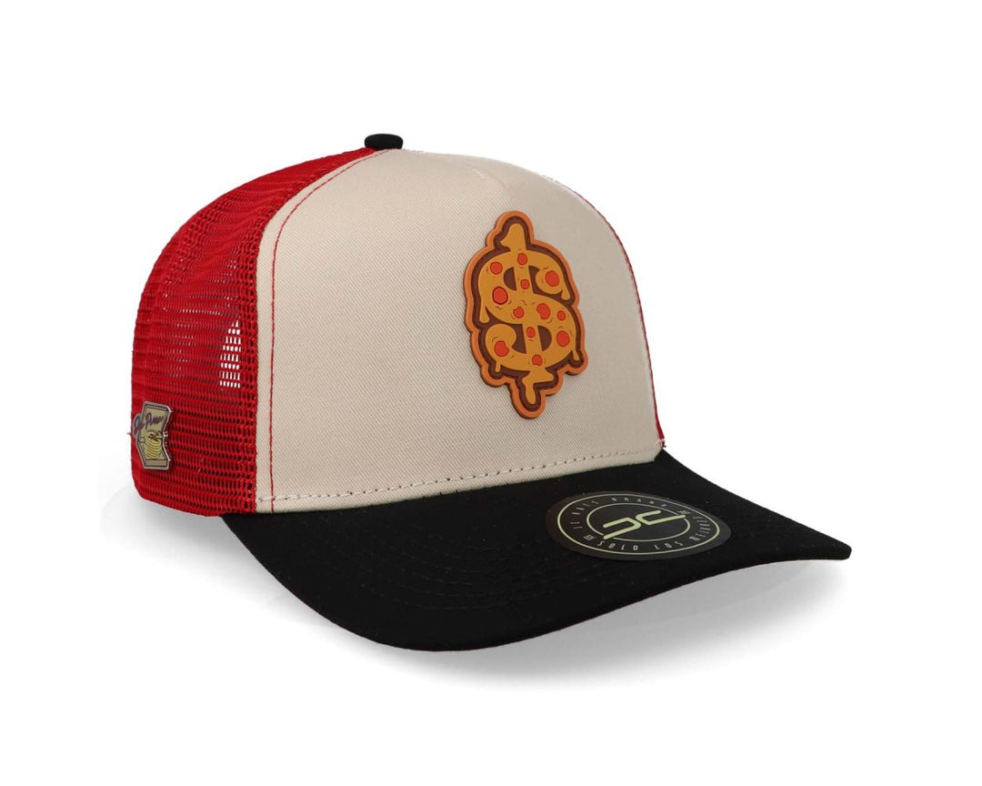 PIZZA CURVED MESH BEIGE/RED