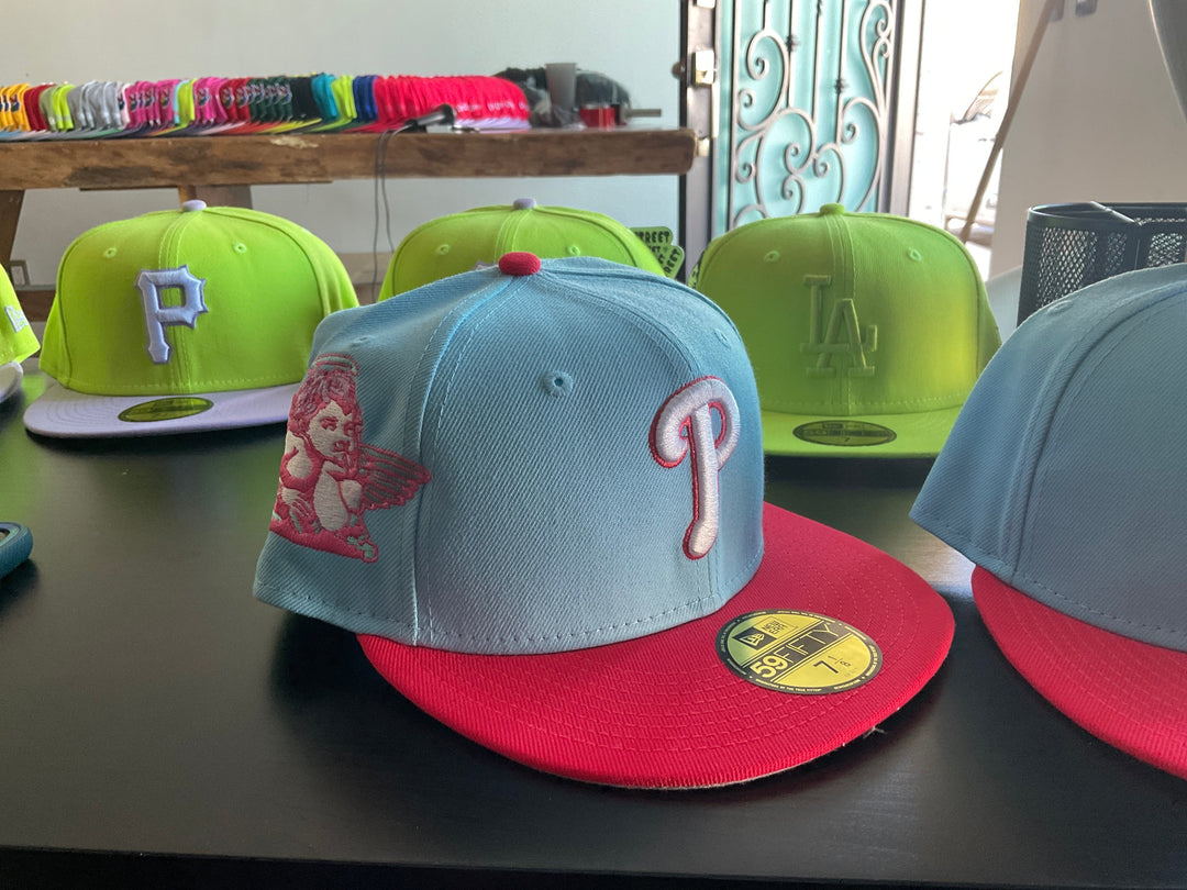 P Philadelphia phillies BLUE/PINK ángel