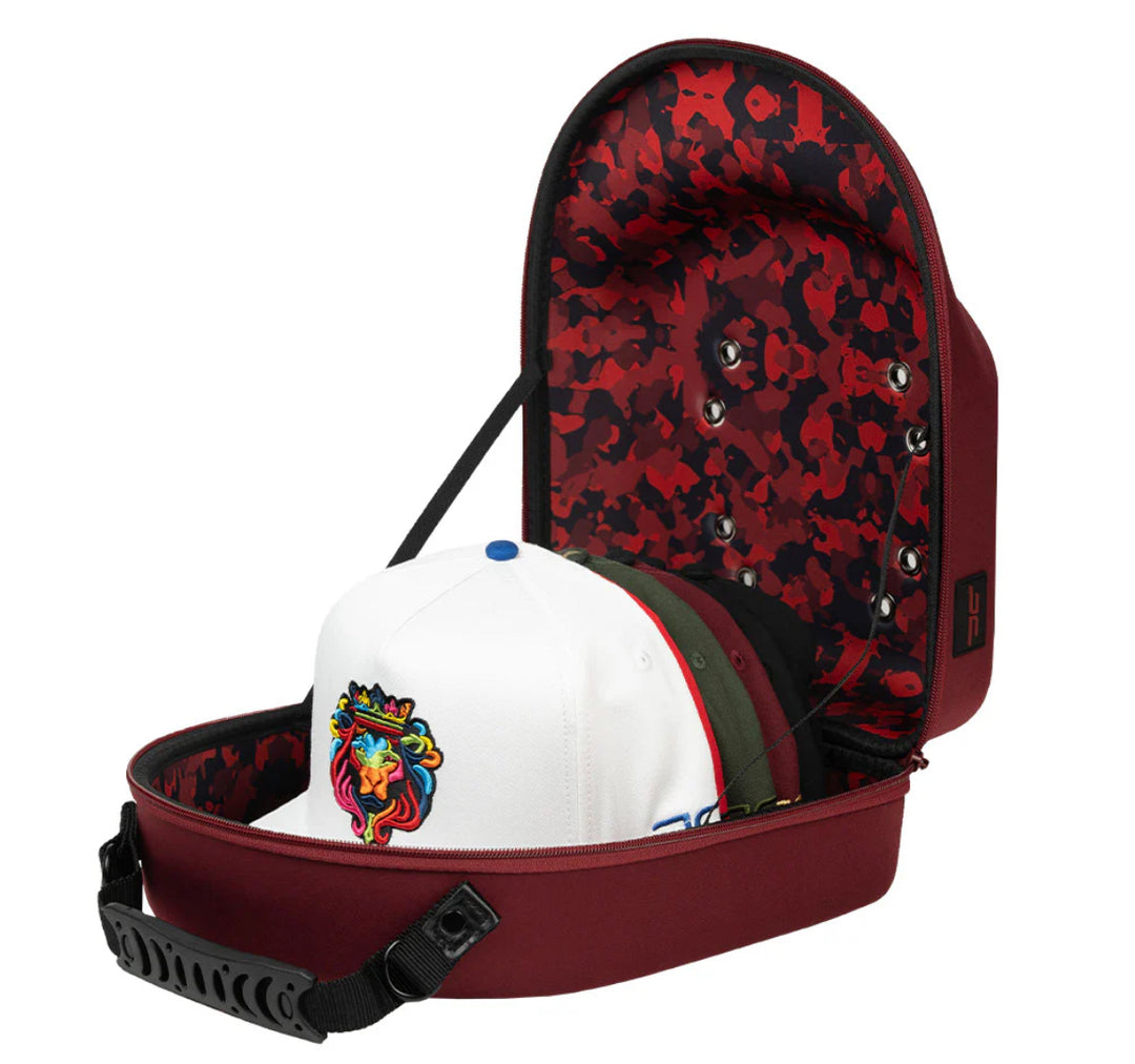 CAP CARRIER JC BURGANDY/CAMO