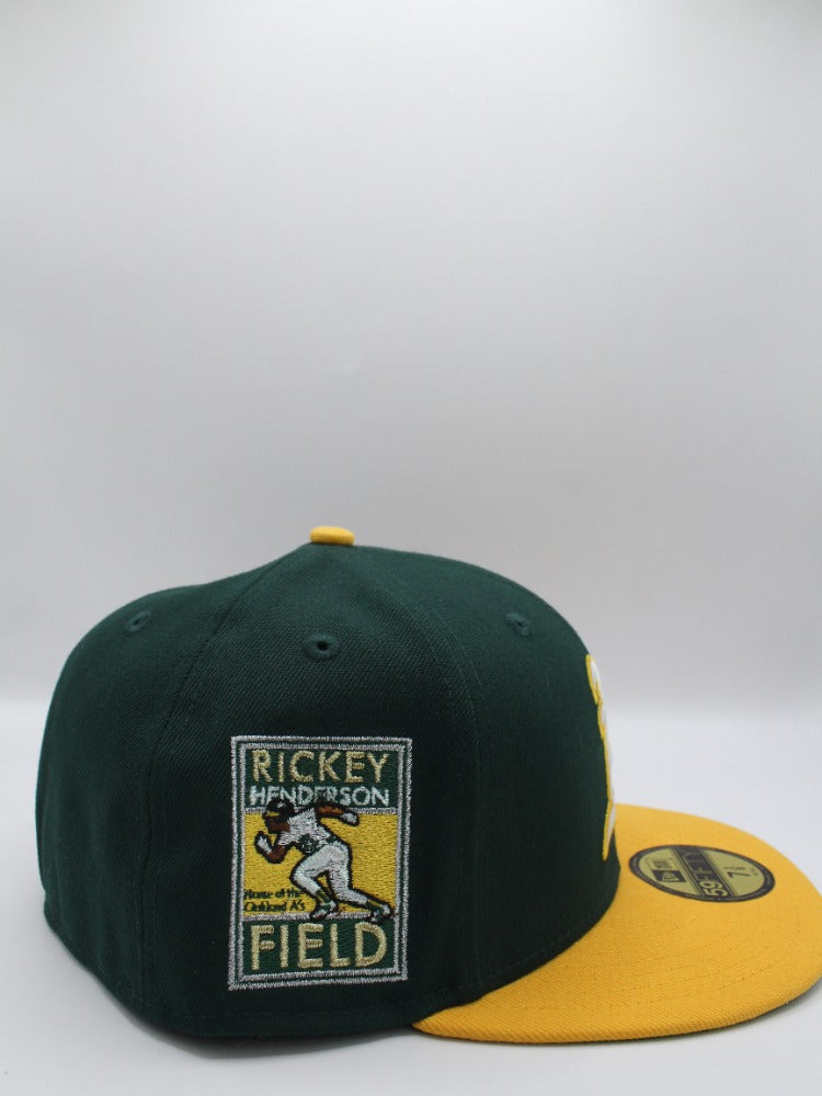 A´S ATHLETICS RICKEY HENDERSON GREEN/YELLOW
