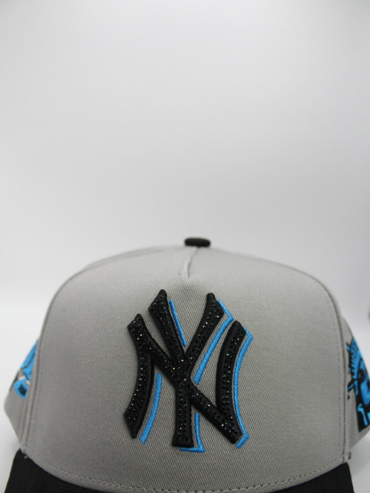 KEVIN HATS BLUE GRAY