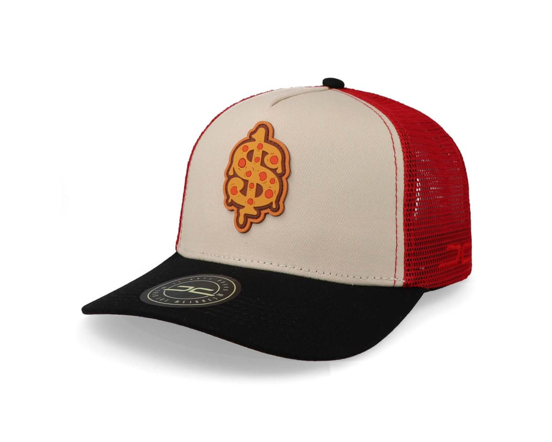 PIZZA CURVED MESH BEIGE/RED