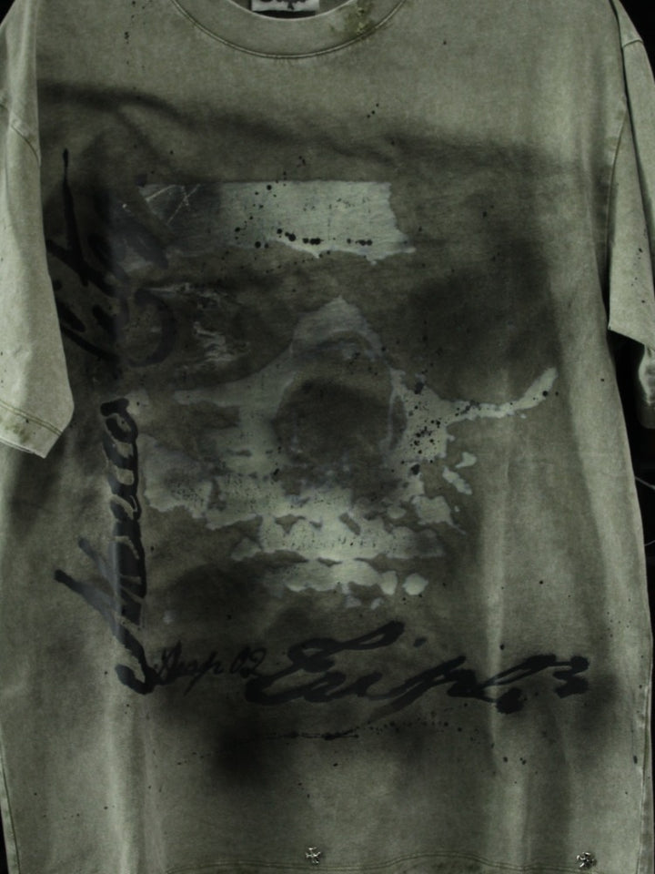 T-shirt TRIPL3 GREEN DEAD