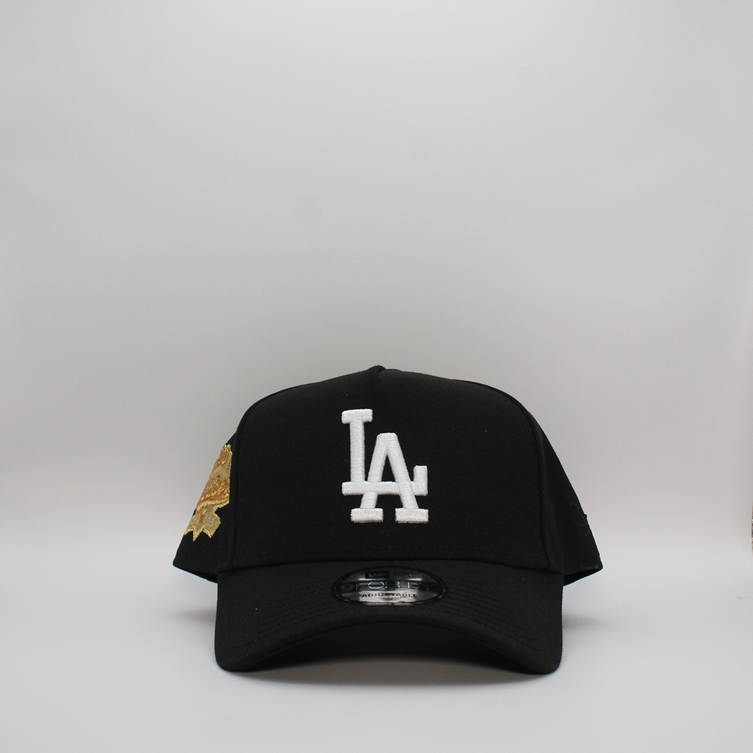 LA DODGERS 40 ANNIVERSARY NEGRO PARCHE DORADO