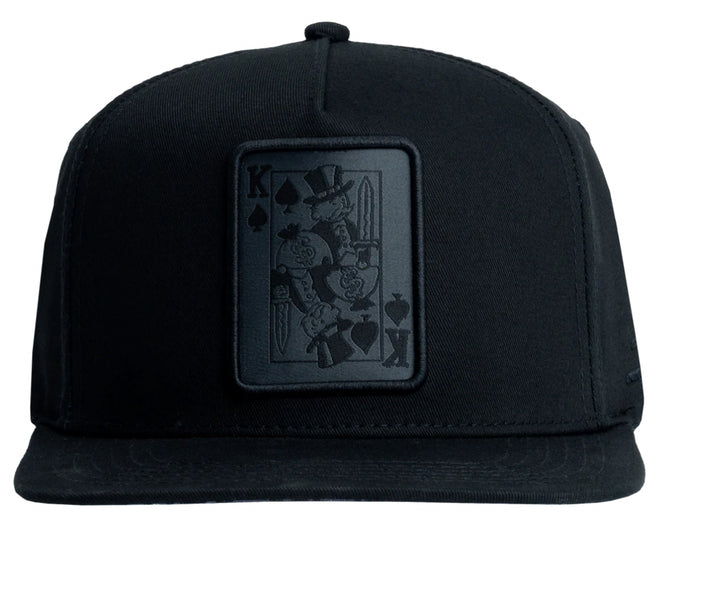 KING CARD BLACK ON BLACK