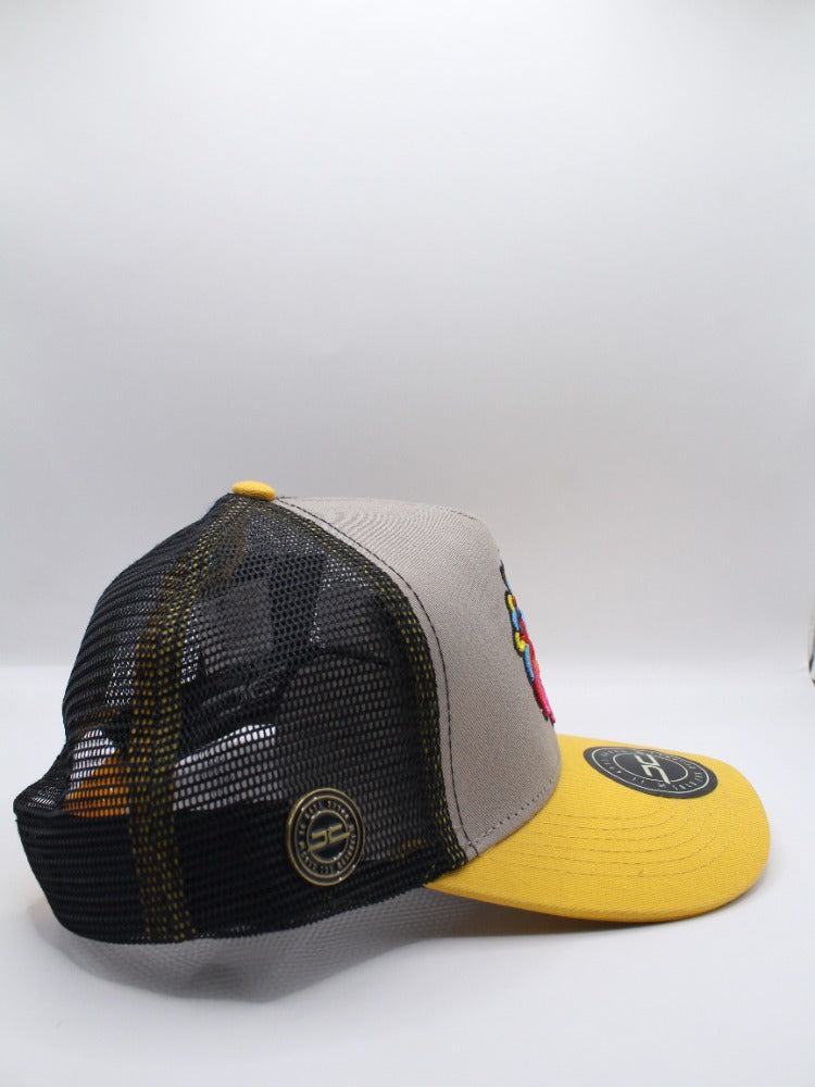 REY COLORES CURVED MESH GRAY YELLOW