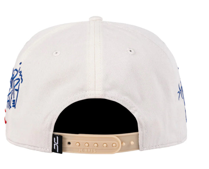 HAPPY FACE BEIGE RED