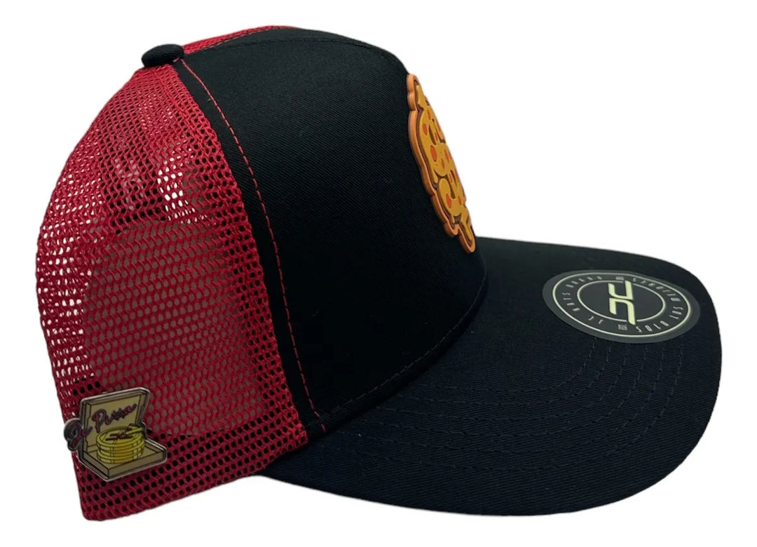 PIZZA CURVED MESH BLACK/RED