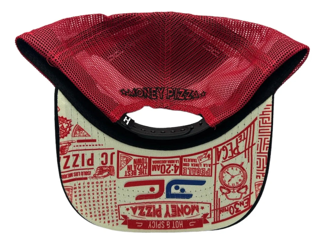 PIZZA CURVED MESH BLACK/RED