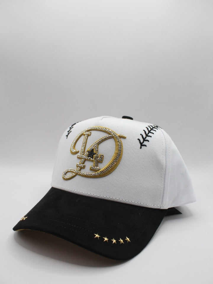 LA DODGERS WHITE.GOLD