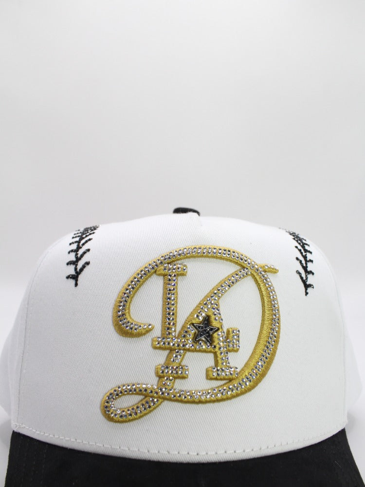 LA DODGERS WHITE.GOLD