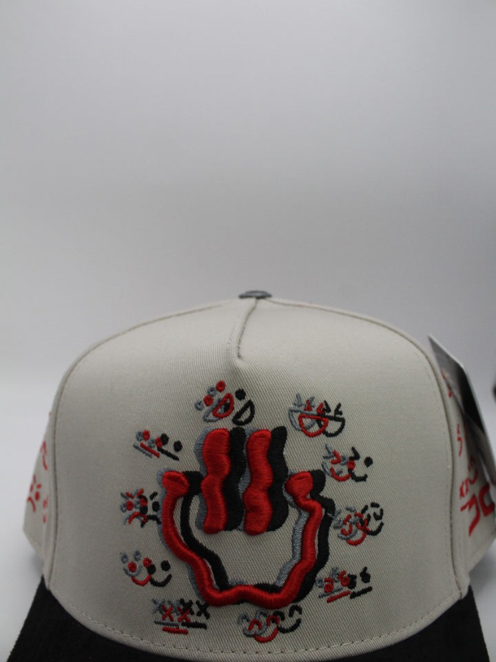 HAPPY FACE XY BEIGE/RED