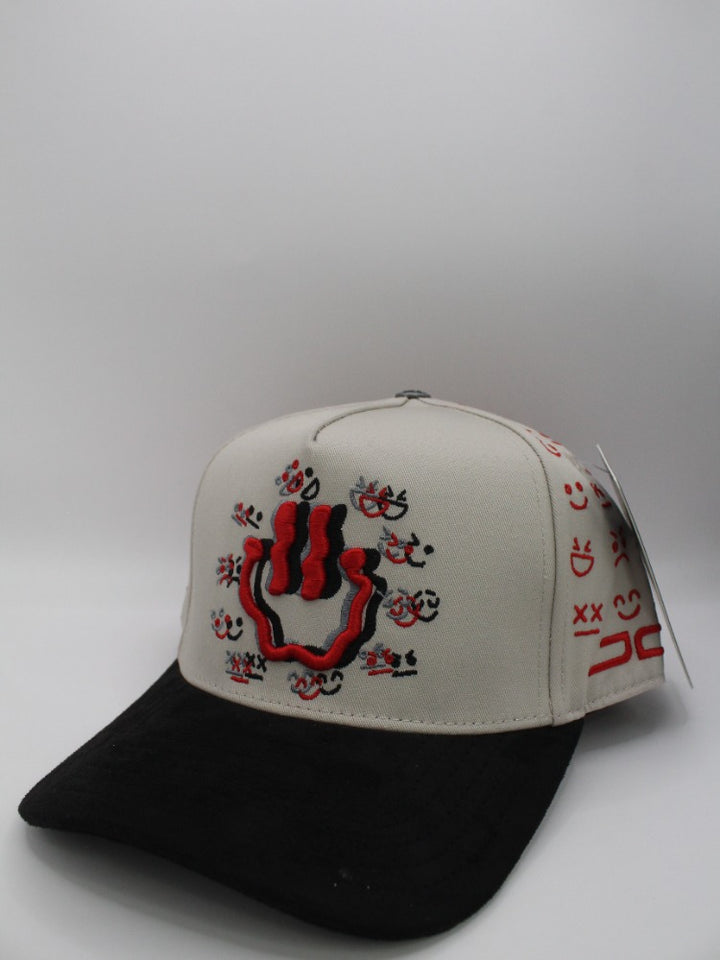 HAPPY FACE XY BEIGE/RED