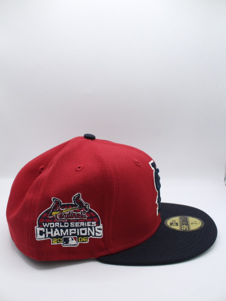STL ST LOUIS WORLD SERIES CHAMPIONS 2006 RED/NAVY