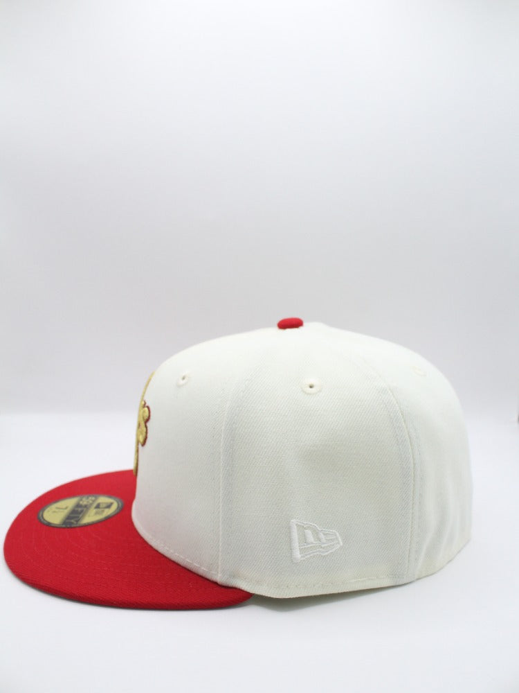A´s ATLETICS WORLD SERIES 89 BEIGE/RED